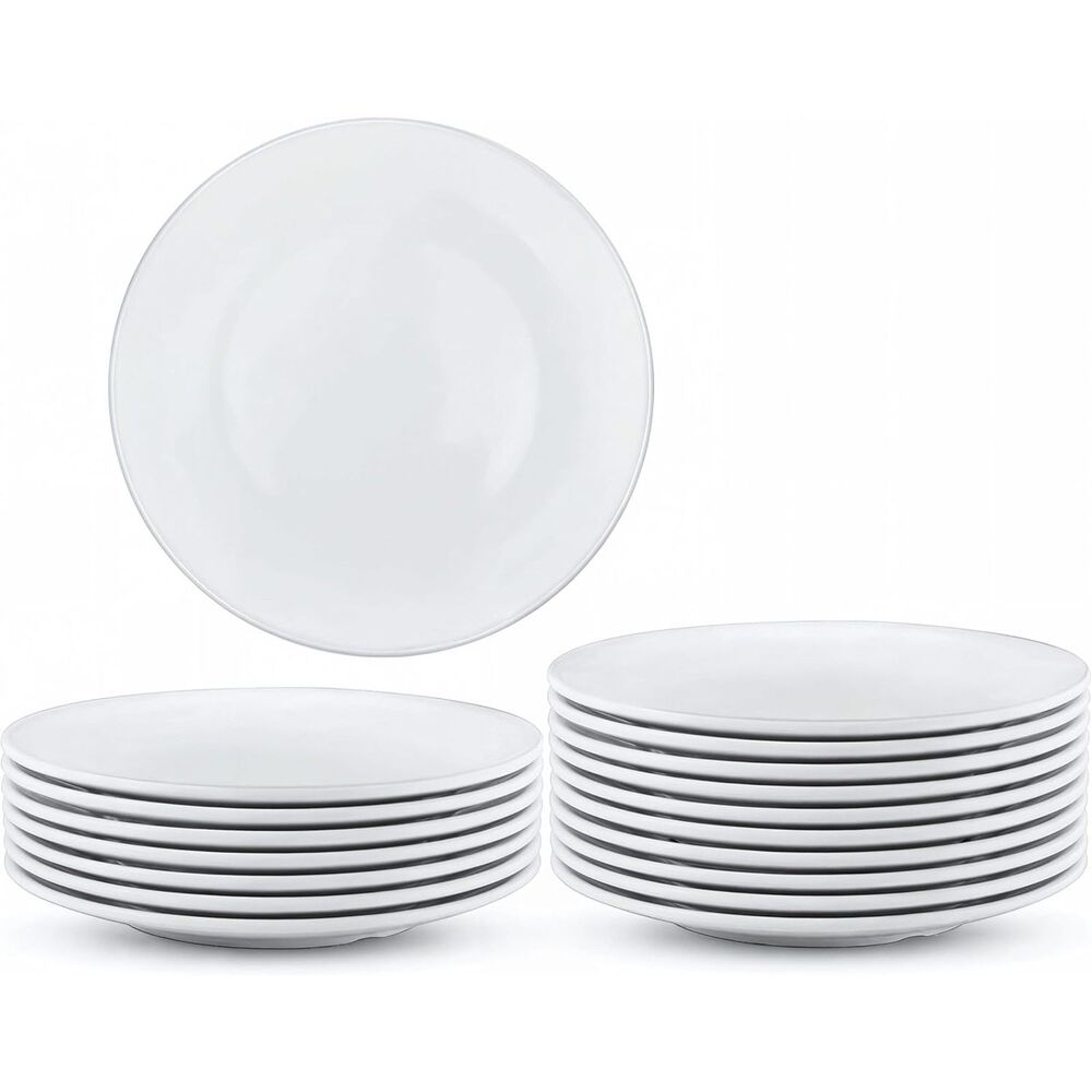 RAIHOMKIT 18 Pack Melamine Appetizer Plates, 5.9 Inch Round White